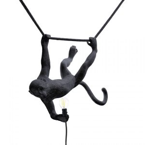 Seletti Marcantonio Monkey lamp black swing 14916 WtoB 2Z6A7230